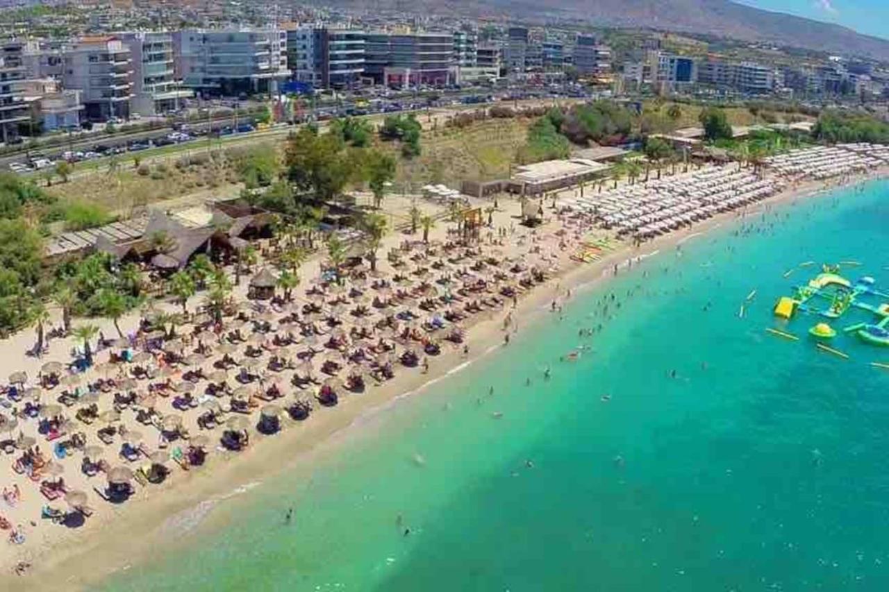 Paleo Faliro Athens Fully Equipped 2 Bedrooms 90 Sqm Big Apartment 200M To Free Beach Bagian luar foto