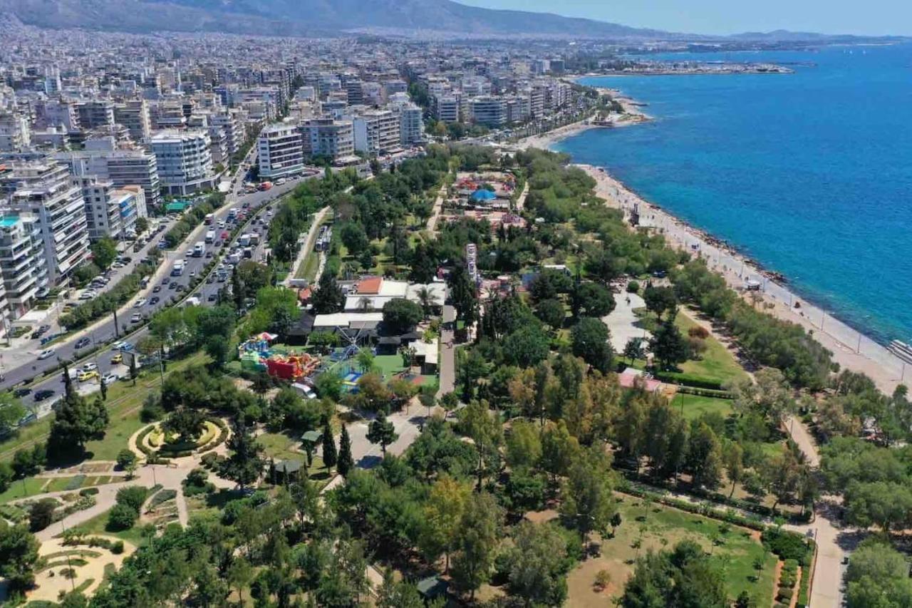 Paleo Faliro Athens Fully Equipped 2 Bedrooms 90 Sqm Big Apartment 200M To Free Beach Bagian luar foto
